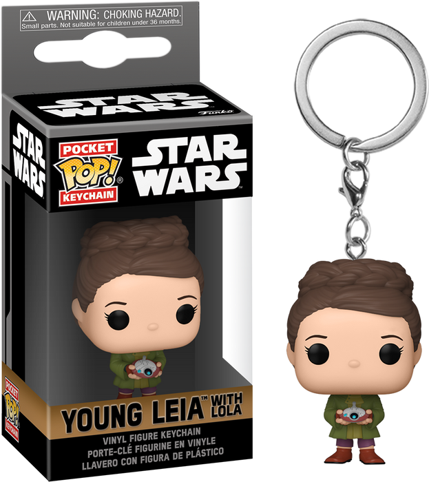 Young Leia with Lola Pocket Pop! Keychain Star Wars