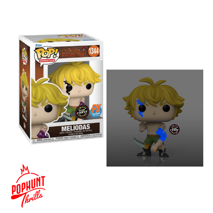 Meliodas #1344 Previews Exclusive Glow Chase Funko Pop! Animation The Seven Deadly Sins