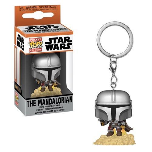 The Mandalorian with Blaster Pocket Pop! Keychain Star Wars