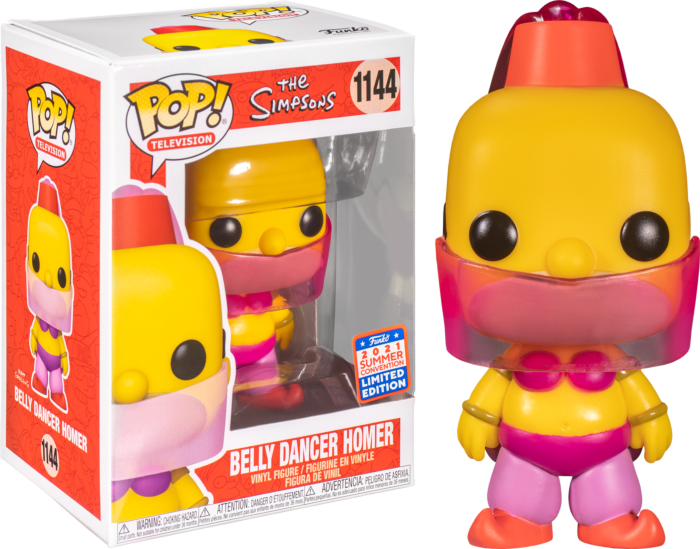 Belly Dancer Homer #1144 2021 Summer Convention Limited Edition Funko Pop! Television The Simpsons