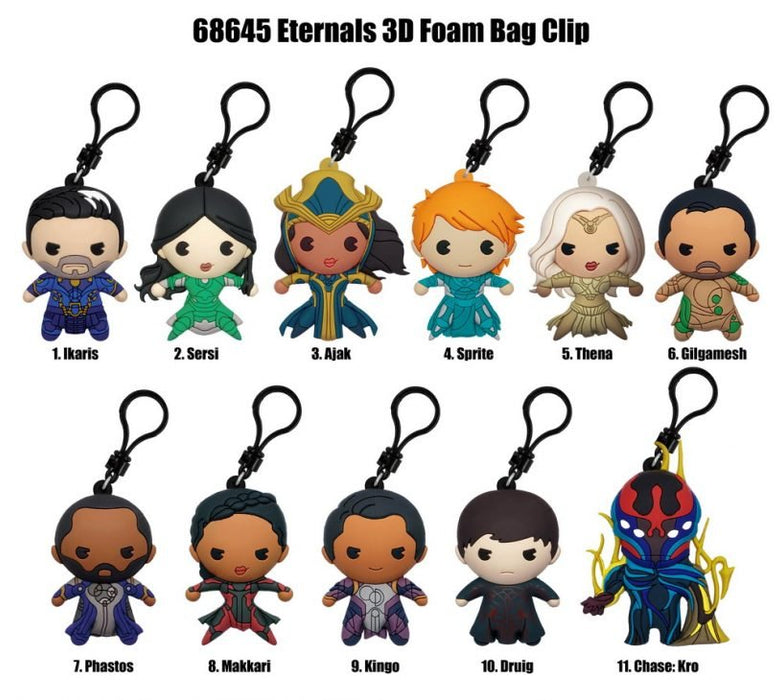 Eternals Marvel 3D Foam Bag Clip Blind Bag