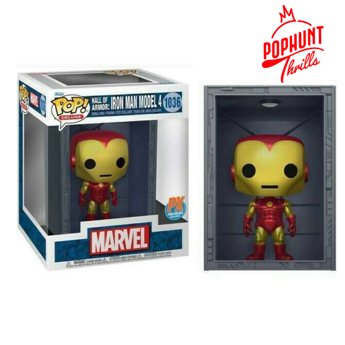 Hall Of Armor: Iron Man Model 4 #1036 PX Previews Exclusive Funko Pop! Deluxe