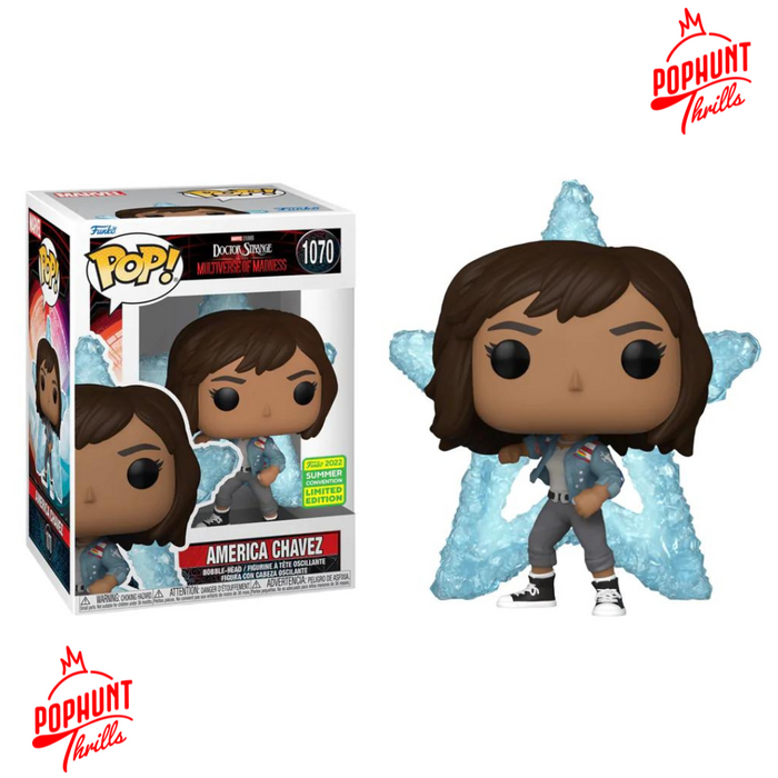 America Chavez #1070 2022 Summer Convention Limited Edition Funko Pop! Marvel Doctor Strange Multiverse of Madness