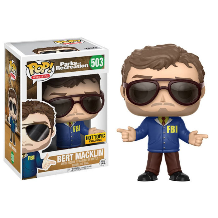 Bert Macklin #503 Hot Topic Exclusive Funko POP! Television Parks And Recreation