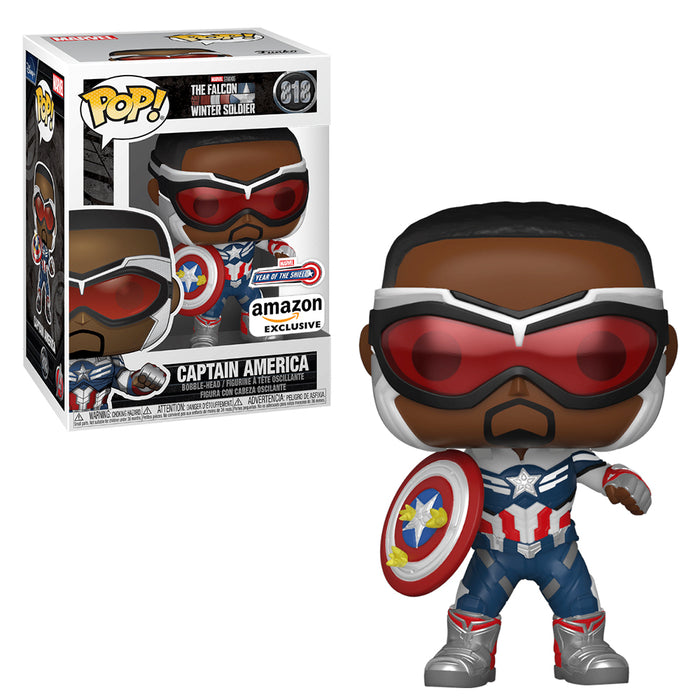 Captain America #818 Amazon Exclusive Marvel Year Of The Shield Funko Pop! Marvel The Falcon And The Winter Soldier