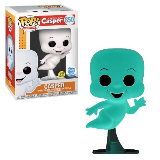 Casper #850 Funko Limited Edition Glow In The Dark Funko Pop! Animation The Friendly Ghost Casper