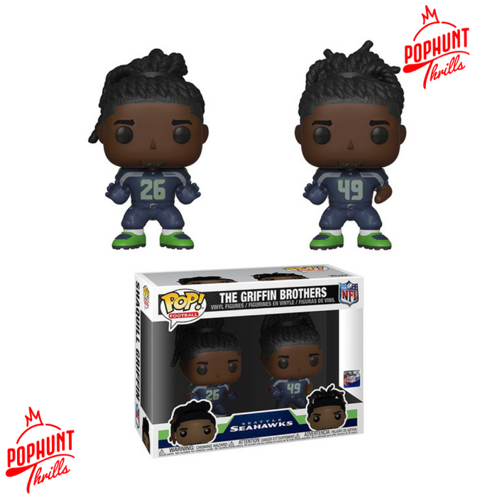 The Griffin Brothers 2 Pack Funko Pop! Football NFL Seattle Seahawks