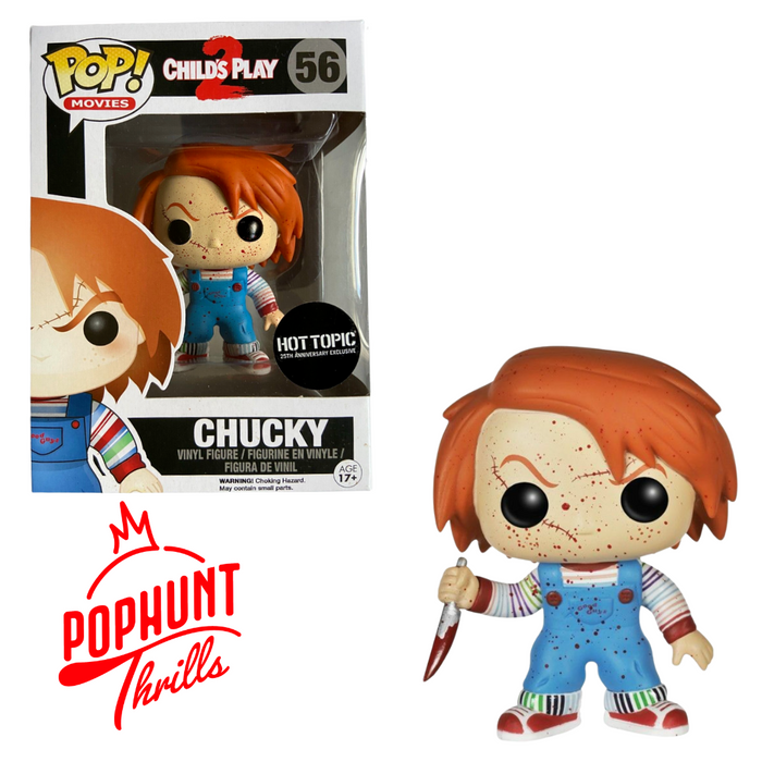 Chucky #56 Hot Topic 25th Anniversary Exclusive Funko Pop! Movies Child's Play 2