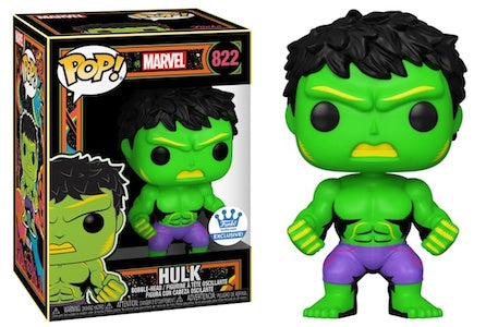 Hulk #822 Funko Exclusive Funko Pop! Marvel Black Light