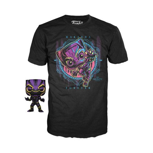 Black Panther #891 (Blacklight) (Special Edition Sticker) Funko POP! & Tee Collectors Box Marvel: The Infinity Saga