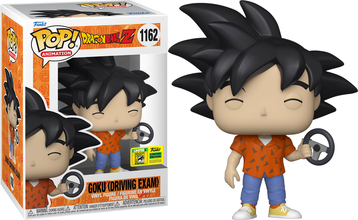 Goku (Driving Exam) #1162 2022 San Diego Comic Con limited Edition Funko Pop! Animation Dragon Ball Z