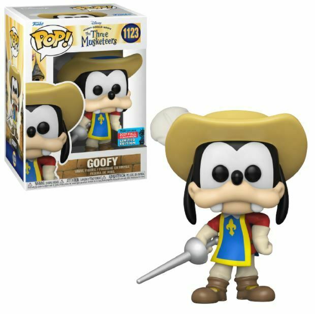 Goofy #1123 Funko 2021 Summer Convention Limited Edition Funko Pop! Disney Mickey-Donald-Goofy The Three Musketeers
