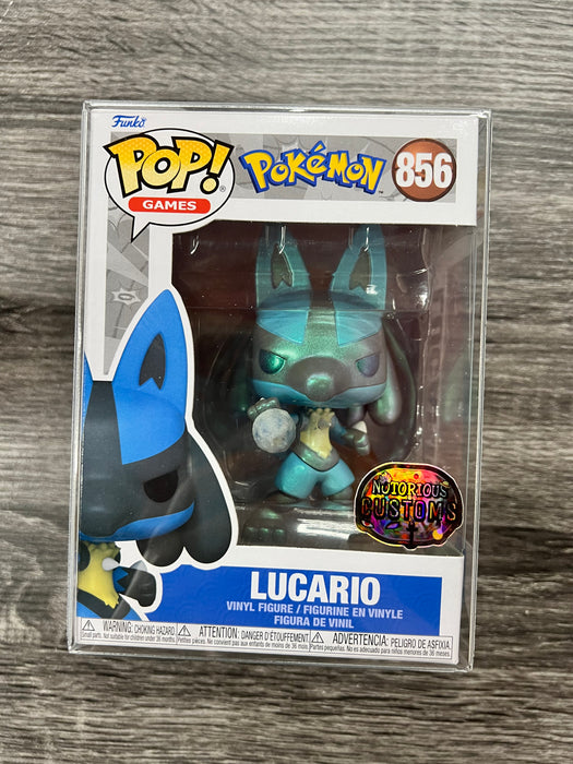 ***Customized*** Lucario #856 (Notorious Customs) Funko Pop! Games Pokémon