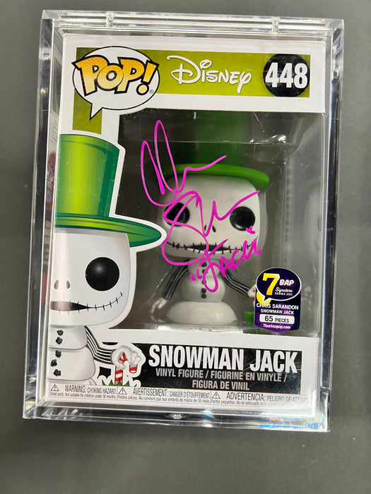 ***Signed*** Snowman Jack #448 7Bap 2022 Signature Series 65 Pieces Funko Pop! Disney The Nightmare Before Christmas
