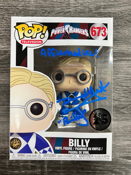 ***Signed*** Billy #673 You Got The Power 25 Years Funko Pop! Television Power Rangers