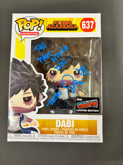 ***Signed*** Dabi #637 2019 Signed 2019 New York Comic Con Limited Edition Funko Pop! Animation My Hero Academia