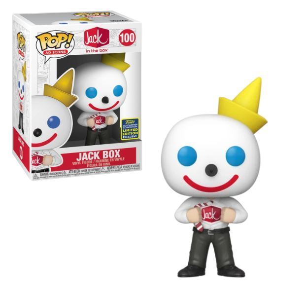 Jack Box #100 2021 Summer Convention Limited Edition Exclusive Funko Pop! Ad Icons Jack In The Box