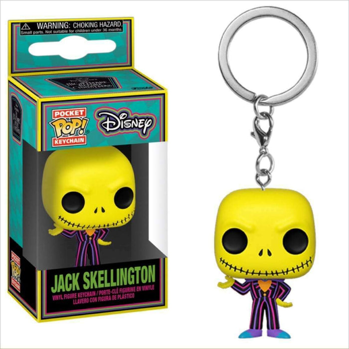 Jack Skellington Pocket Pop! Blacklight Keychain The Nightmare Before Christmas