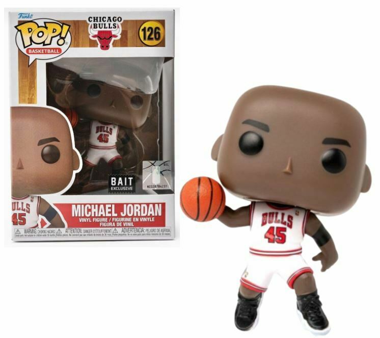 Funko POP! NBA Chicago Bulls MICHAEL JORDAN Exclusive White Jersey 10 inch  76