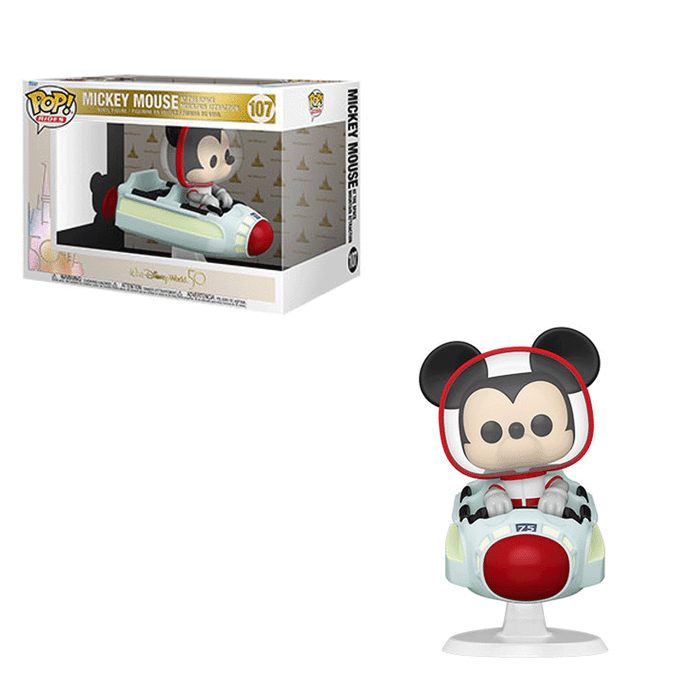 Mickey Mouse At The Space Mountain Attraction #107 Funko Pop! Rides Walt Disney World 50