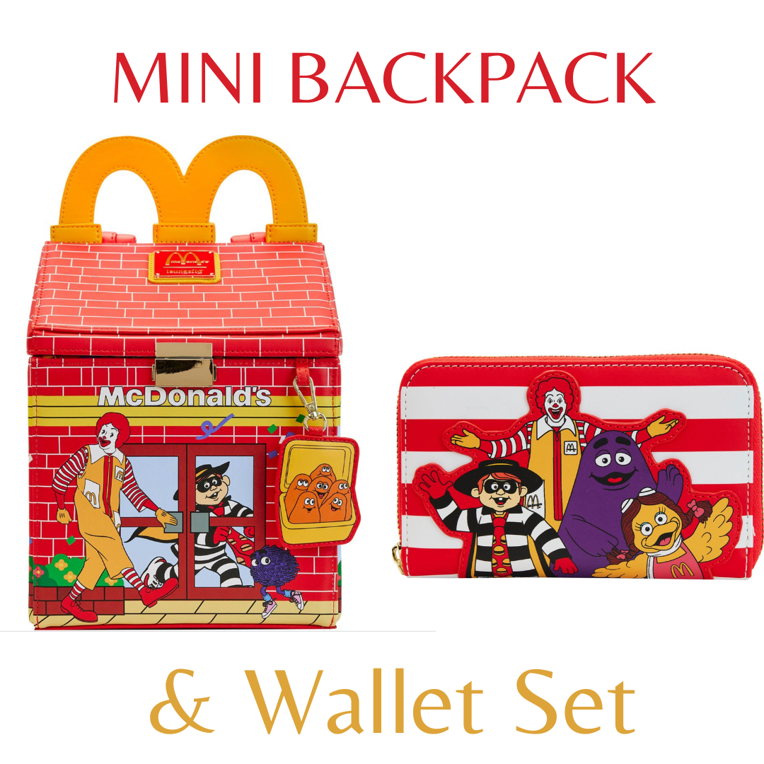 Loungefly McDonald's Happy Meal Mini Backpack & Wallet Bundle — Pop Hunt  Thrills