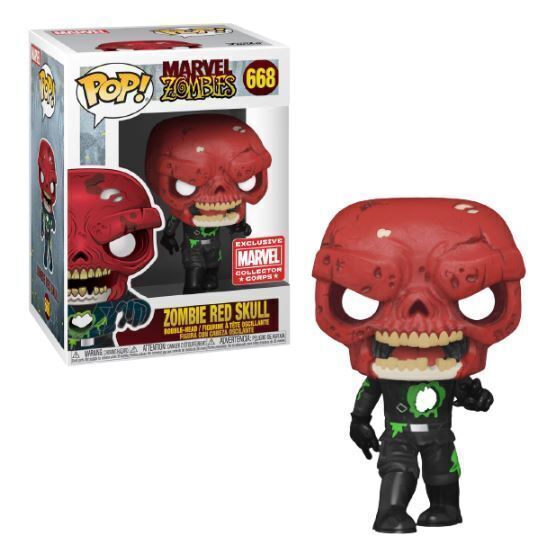 Zombie Red Skull #668 Exclusive Marvel Collector Corps Funko Pop! Marvel Zombies