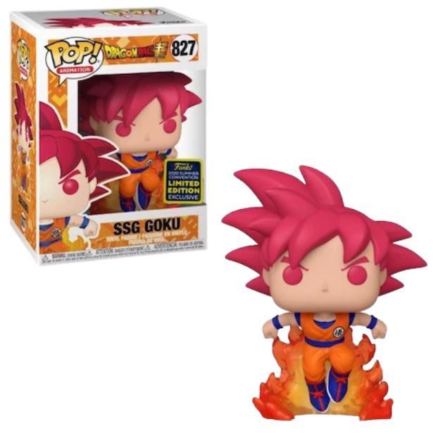 SSG Goku #827 Funko 2020 Summer Convention Limited Edition Exclusive Funko Pop! Animation DragonBall Super