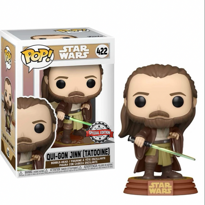 Qui Gon Jinn (Tatooine) #422 Special Edition Sticker Funko Pop! Star Wars
