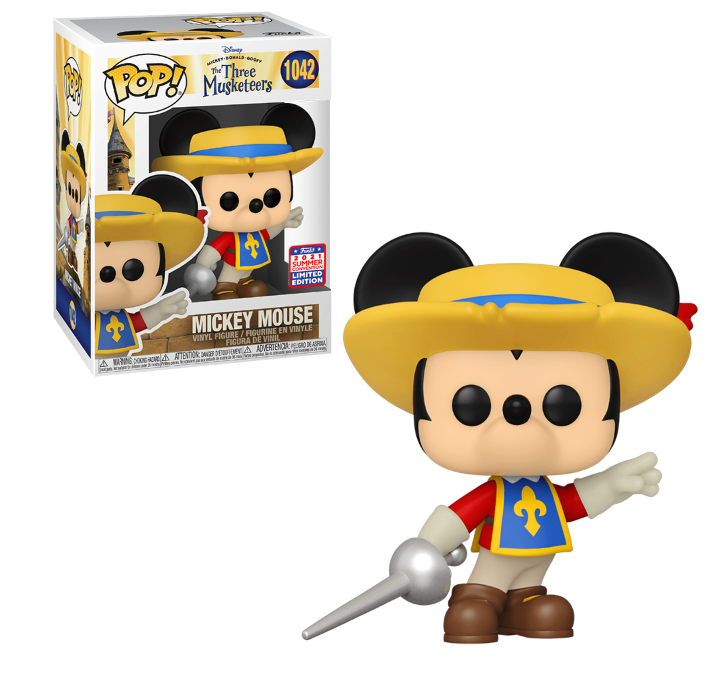 Mickey Mouse #1042 Funko 2021 Summer Convention Limited Edition Funko Pop! Disney Mickey-Donald-Goofy The Three Musketeers