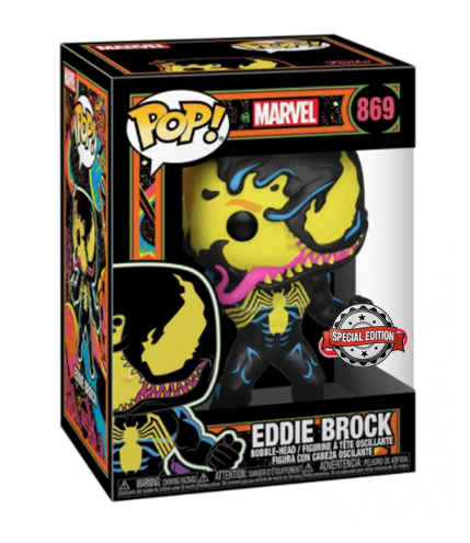 Eddie Brock Pop! & Tee (Blacklight)Collector's Box: Venom