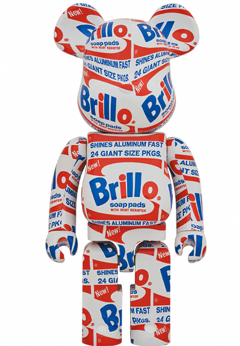 Andy Warhol's Brillo 1000% Bearbrick Figure