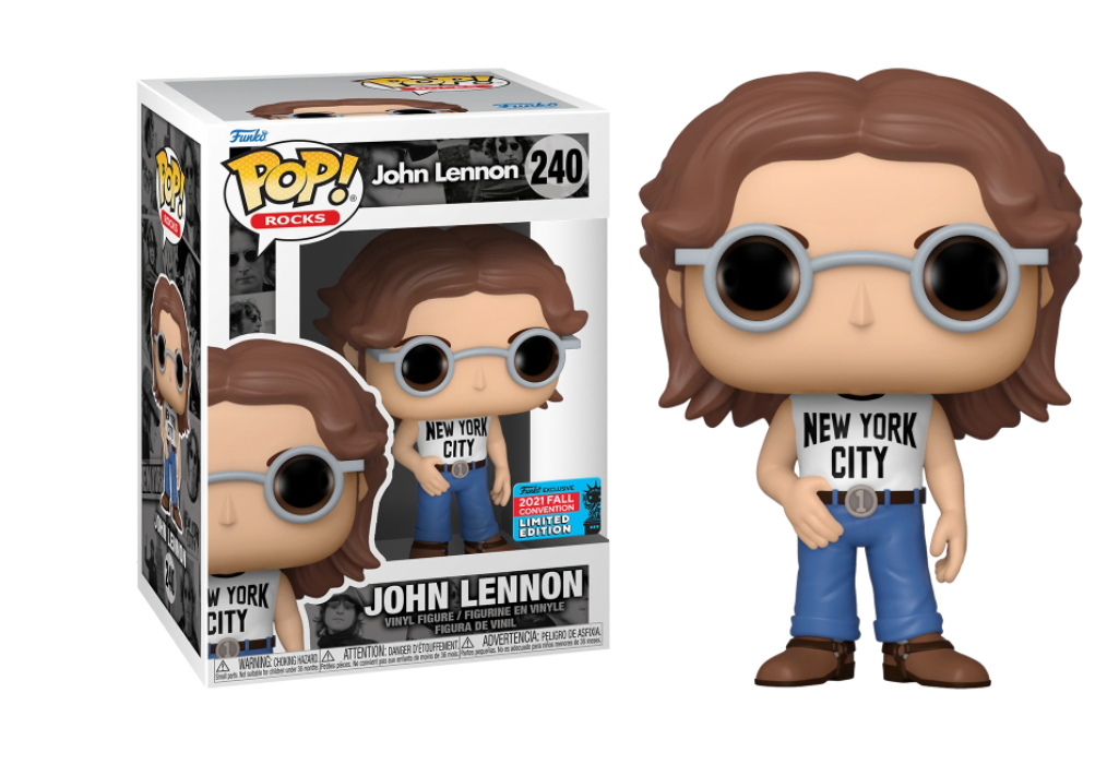 John Lennon #240 2021 Fall Convention Limited Edition Funko Pop! Rocks John Lennon