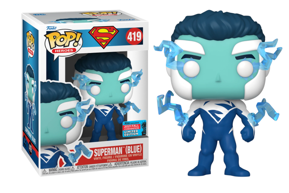 Superman (Blue) #419 2021 Fall Convention Limited Edition Funko Pop! Heroes DC Super Heroes
