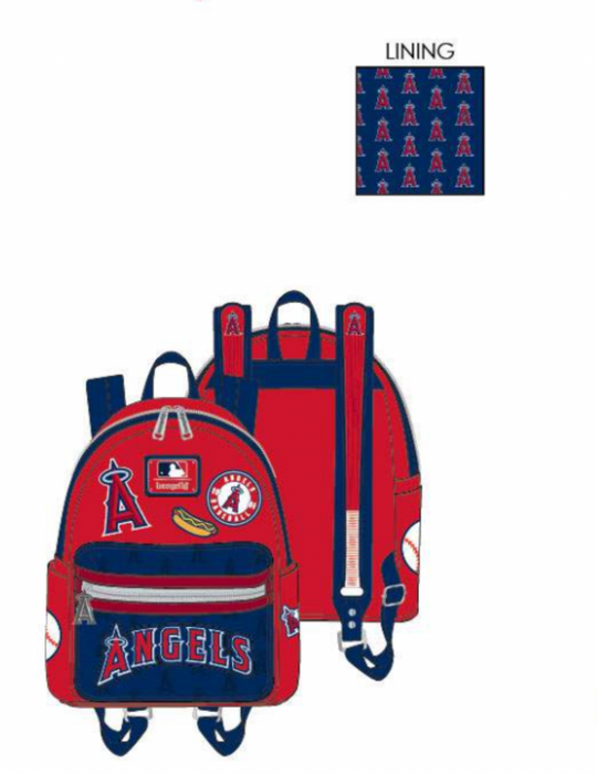 Loungefly LA Angels Patches Mini Backpack MLB