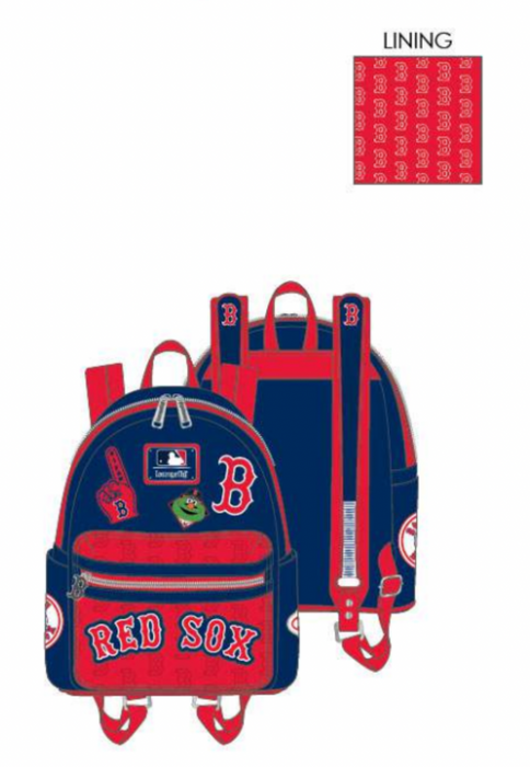 Loungefly Boston Red Sox Patches Mini Backpack MLB