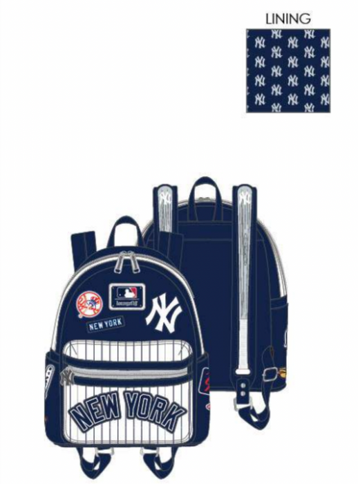 Loungefly New York Yankees Patches Mini Backpack MLB