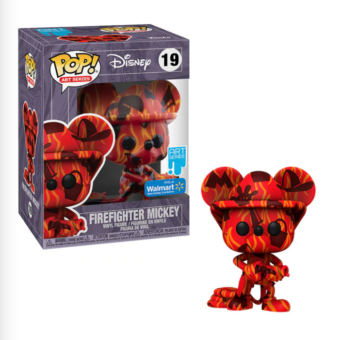 FireFighter Mickey #19 Only @ Walmart Art Series Funko Pop! Art Series Disney