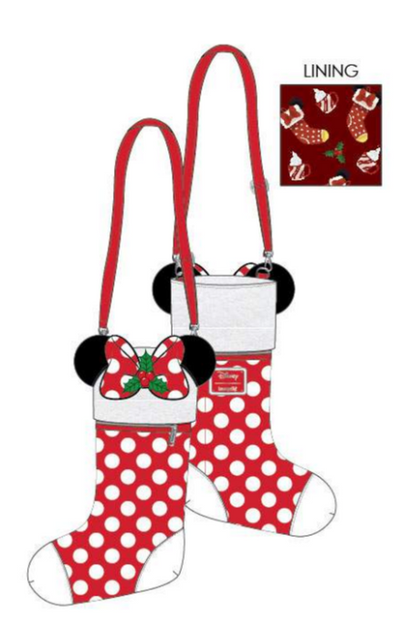 Loungefly Disney Minnie Cosplay Stocking Crossbody Bag