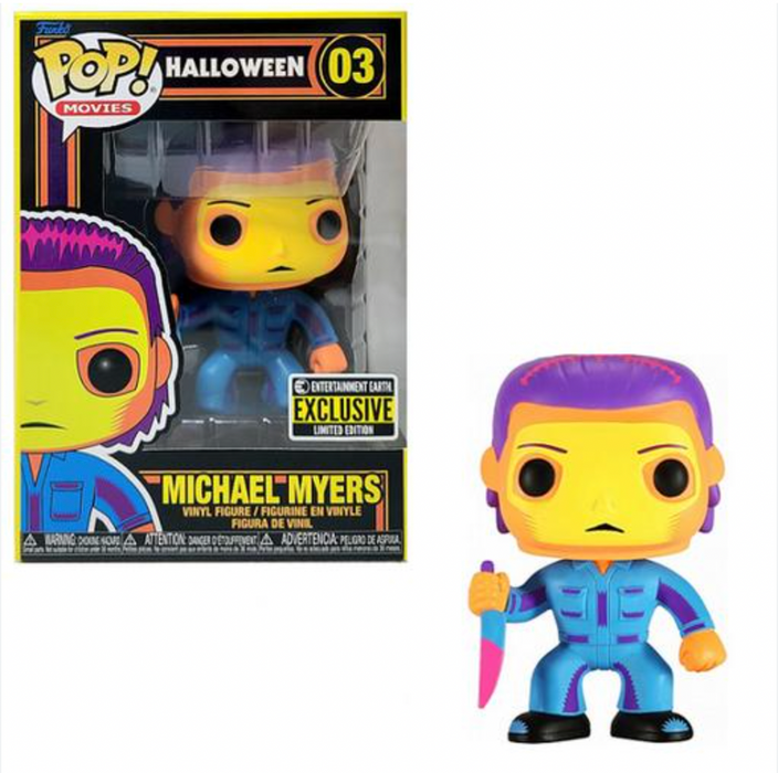 Michael Myers #03 Entertainment Earth Exclusive Limited Edition Funko Pop! Movies Halloween Black Light