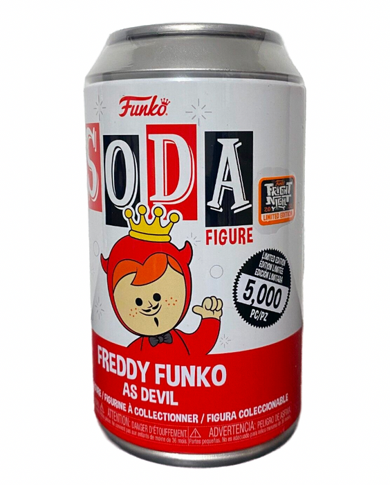 Sealed Freddy Funko As Devil LE 5000 2022 Fright Night Limited Edition (5,000 Pieces) Pop! Soda Funko