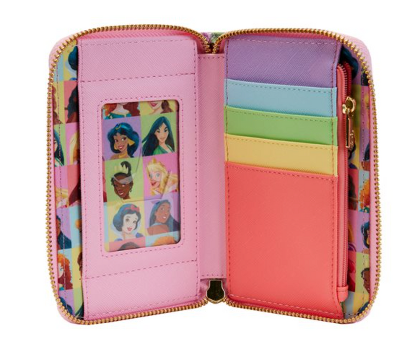 Loungefly  Disney Princesses Collage Zip Around Wallet