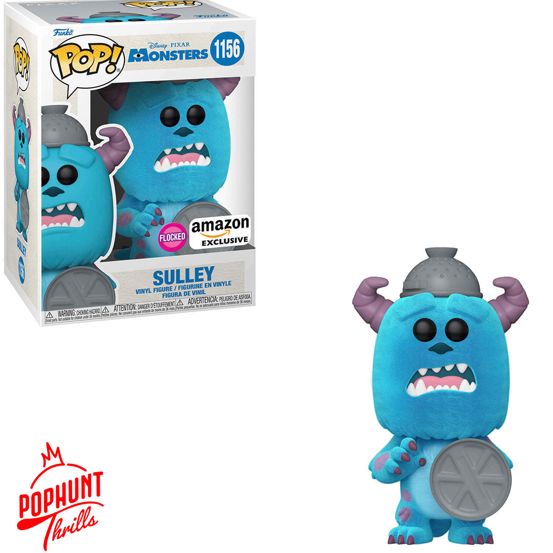 jungle Slime Minde om Sulley #1156 Flocked Amazon Exclusive Funko Pop! Disney Pixar Monsters — Pop  Hunt Thrills