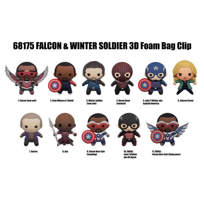 The Falcon and the Winter Soldier 3D Foam Bag Clip Blind Bag