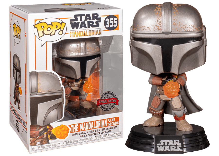 The Mandalorian Flame Throwing #355 Special Edition Sticker Funko Pop! Star Wars The Mandalorian