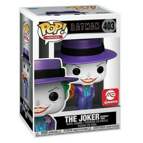 The Joker Batman 1989 #403 AE Exclusive Pop & Medium Tee Funko Pop! He —  Pop Hunt Thrills