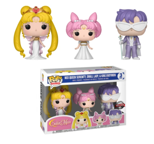 Neo Queen Serenity, Small Lady, & King Endymion (3-Pack) Funko Pop! Animation Sailor Moon